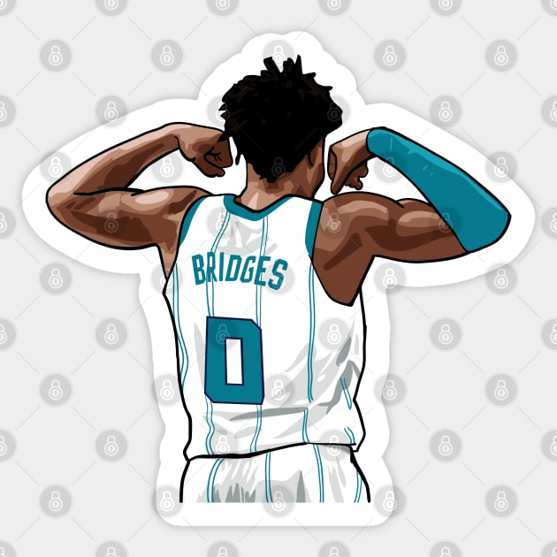 Miles Bridges Vector Back Sticker by qiangdade